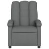 vidaXL Fauteuil de massage inclinable gris fonc&eacute; tissu