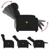 vidaXL Fauteuil de massage inclinable noir similicuir