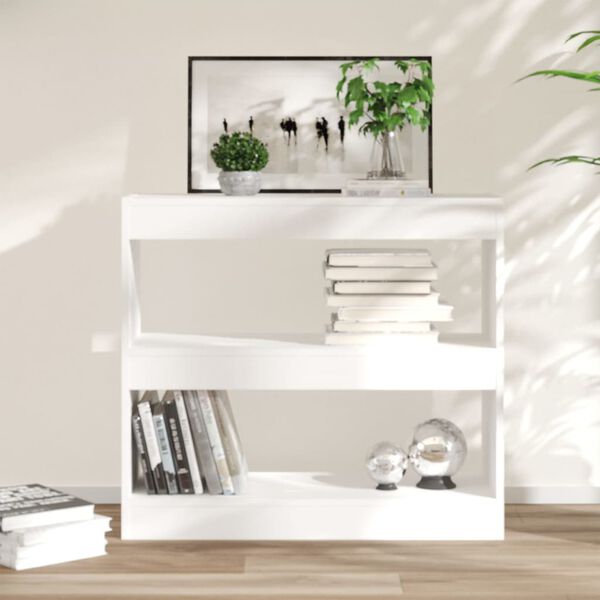 vidaXL Biblioth&egrave;que/S&eacute;parateur de pi&egrave;ce Blanc 80x30x72 cm