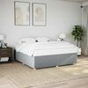 vidaXL Cadre de lit sans matelas gris clair tissu