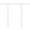 vidaXL Jeu de poteaux d'auvent blanc 300x245 cm fer