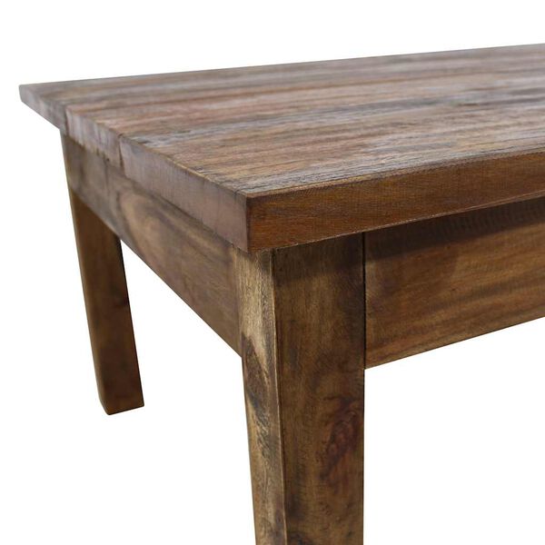 vidaXL Table basse bois d'acajou massif 96x73x45 cm