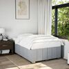 vidaXL Cadre de lit sans matelas gris clair tissu