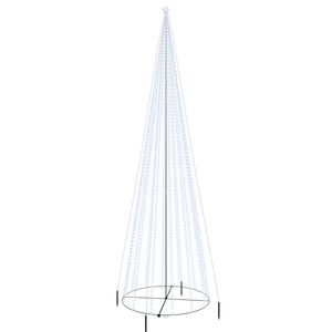 vidaXL Arbre de No&euml;l c&ocirc;ne 1134 LED blanc froid 230x800 cm