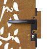 vidaXL Portail de jardin 85x75 cm acier corten conception d'arbre