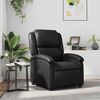 vidaXL Fauteuil inclinable en similicuir noir