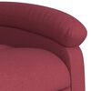 vidaXL Fauteuil inclinable de massage rouge bordeaux tissu