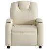 vidaXL Fauteuil inclinable en similicuir crème