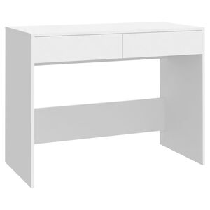 vidaXL Bureau Blanc 101x50x76,5 cm Agglom&eacute;r&eacute;