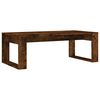 vidaXL Table basse ch&ecirc;ne fum&eacute; 102x50x35 cm bois d'ing&eacute;nierie