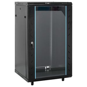 vidaXL Coffret de réseau à pieds pivotants 18U 19" IP20 60x60x100 cm