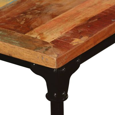 vidaXL Table à manger Bois de récupération massif 180 cm