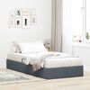 vidaXL Lit de Rangement avec matelas Gris fonc&eacute; 100 x 190 cm Velours