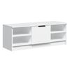 vidaXL Meuble TV Blanc 102x35,5x36,5 cm Bois d'ing&eacute;nierie