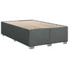 vidaXL Cadre de lit sans matelas gris fonc&eacute; tissu