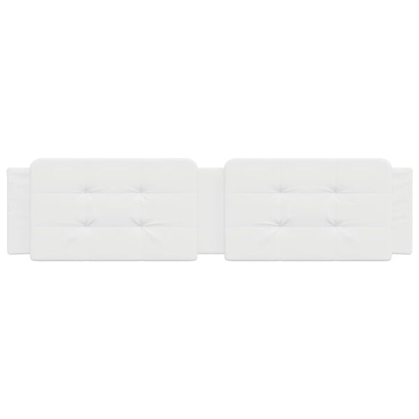 vidaXL Coussin de tête de lit Zadar blanc 193 cm similicuir