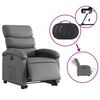 vidaXL Fauteuil inclinable &eacute;lectrique gris similicuir