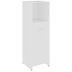 vidaXL Armoire de salle de bain Blanc 30x30x95 cm Bois d'ing&eacute;nierie