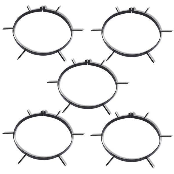 5 colliers aérateurs à pointes diamètre 30 cm