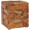 vidaXL Tabouret de rangement Bois de teck massif