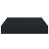 vidaXL &Eacute;tag&egrave;re flottante murale noir 23x23,5x3,8 cm MDF