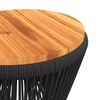 vidaXL Table basse avec base en fil de fer noir bois d'acacia massif