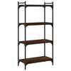 vidaXL Biblioth&egrave;que 4 niveaux ch&ecirc;ne marron 60x30x120cm bois ing&eacute;nierie
