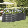 vidaXL Lit surélevé de jardin Acier galvanisé Anthracite