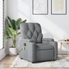 vidaXL Fauteuil de massage inclinable gris clair tissu