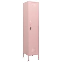 vidaXL Armoire à casiers Rose 35x46x180 cm Acier