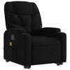 vidaXL Fauteuil inclinable de massage noir tissu