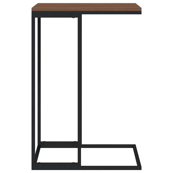 vidaXL Table d'appoint Noir 40x30x59 cm Bois d'ing&eacute;nierie