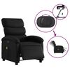 vidaXL Fauteuil inclinable de massage &eacute;lectrique noir similicuir