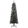 vidaXL Sapin de No&euml;l artificiel mince avec support Vert 120 cm PVC