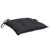 vidaXL Coussins de chaise lot de 4 noir 40x40x7 cm tissu oxford