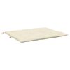 vidaXL Coussin de banc de jardin blanc crème tissu oxford