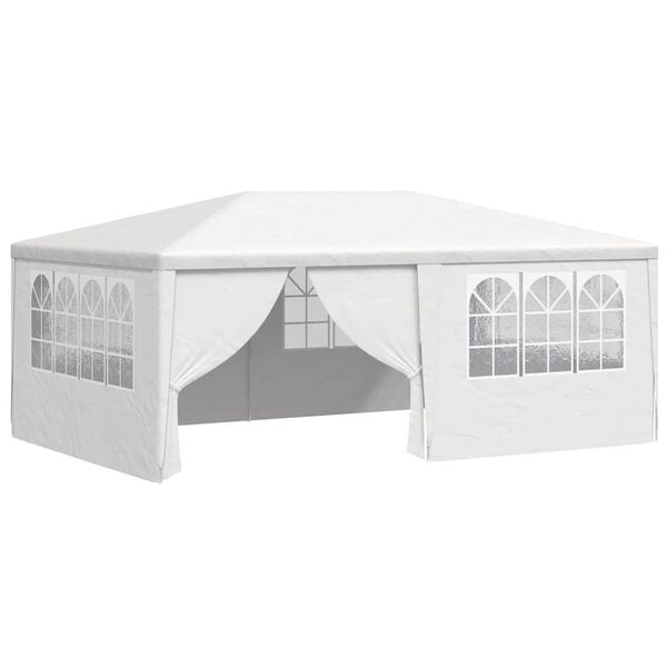 vidaXL Tente de r&eacute;ception et parois lat&eacute;rales 4x6 m Blanc 90 g/m&sup2;