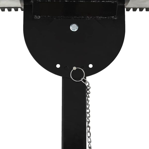 vidaXL Chasse-neige manuel avec roues 100 x 44 cm