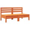 vidaXL Canapé de jardin sans accoudoirs coussins 2 pcs bois massif pin