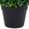 vidaXL Plantes de buis artificiel 2 pcs avec pots Boule Vert 32 cm