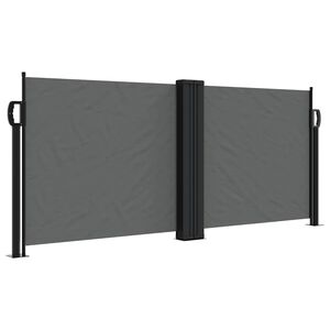 vidaXL Auvent lat&eacute;ral r&eacute;tractable anthracite 100x600 cm