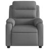 vidaXL Fauteuil inclinable de massage &eacute;lectrique gris fonc&eacute; tissu