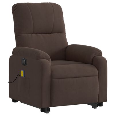 vidaXL Fauteuil inclinable de massage électrique marron