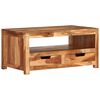 vidaXL Table basse 84x49x40 cm bois d'acacia massif