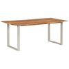 vidaXL Table de salle &agrave; manger 180x90x76 cm Bois d'acacia massif