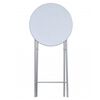 vidaXL Table de bar 4 pcs avec dessus de table en MDF Blanc