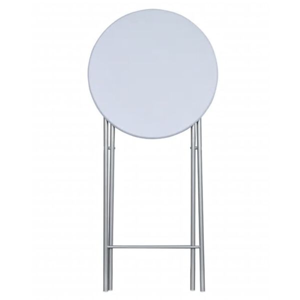 vidaXL Table de bar 4 pcs avec dessus de table en MDF Blanc