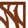 vidaXL D&eacute;coration murale de jardin 105x55 cm acier corten design coque