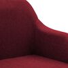 vidaXL Chaise pivotante &agrave; manger rouge bordeaux tissu