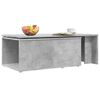 vidaXL Table basse gris b&eacute;ton 150x50x35 cm bois d'ing&eacute;nierie